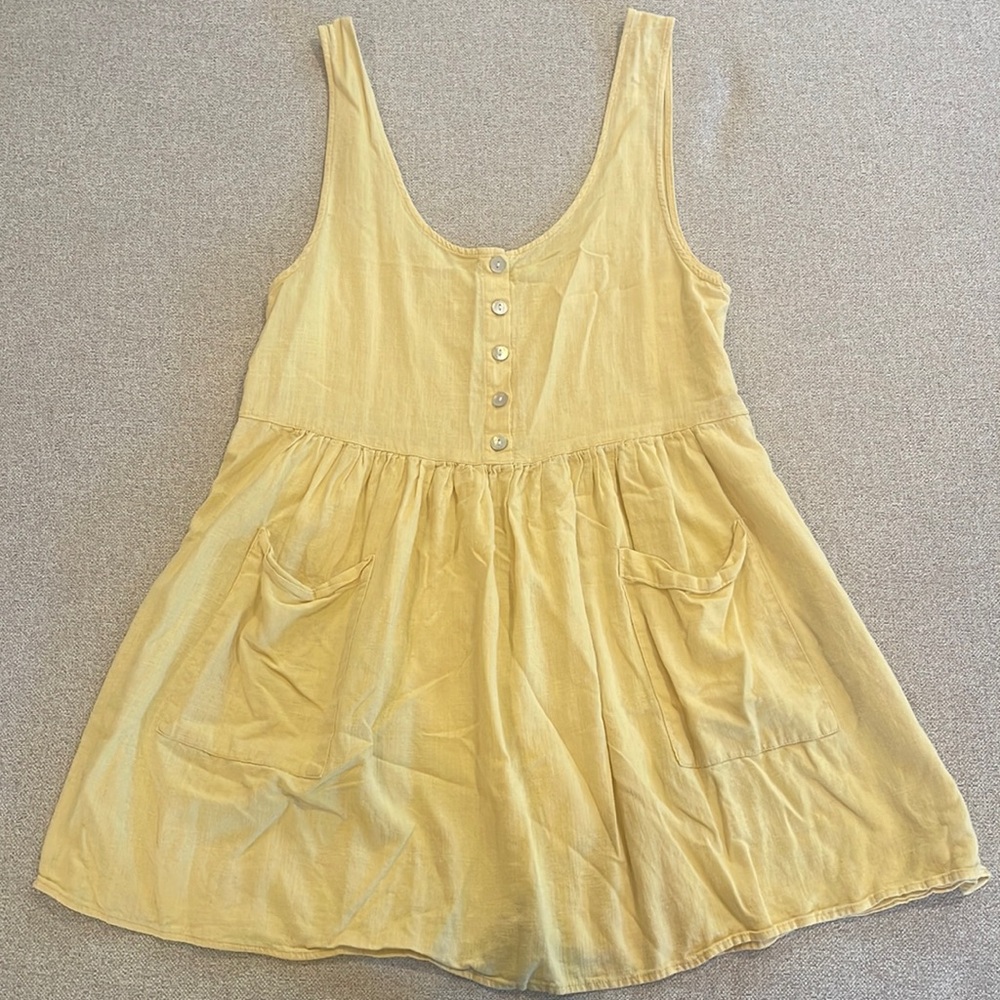 Urban Outfitters Cooperative Yellow Mini Dress